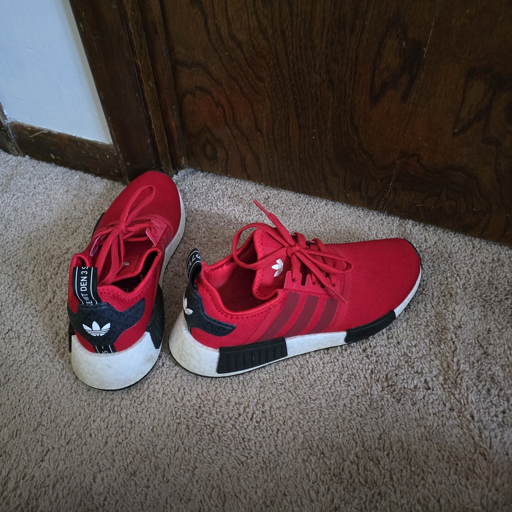 Adidas Men Red and Black Sneakers